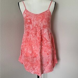 Wild Fable Tie-Dye Coral and White Mini Sundress